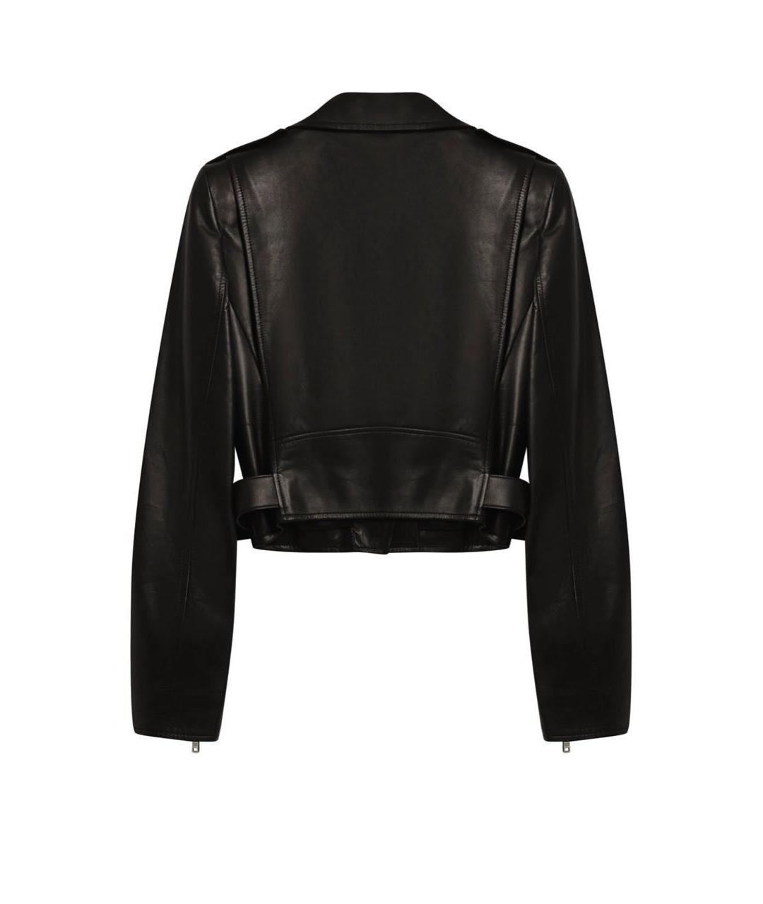 PRADA Черная кожаная куртка, фото 2