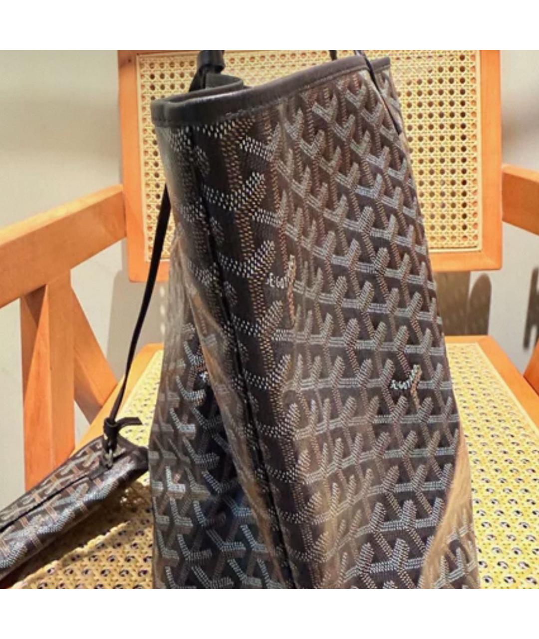 GOYARD Черная сумка тоут, фото 4