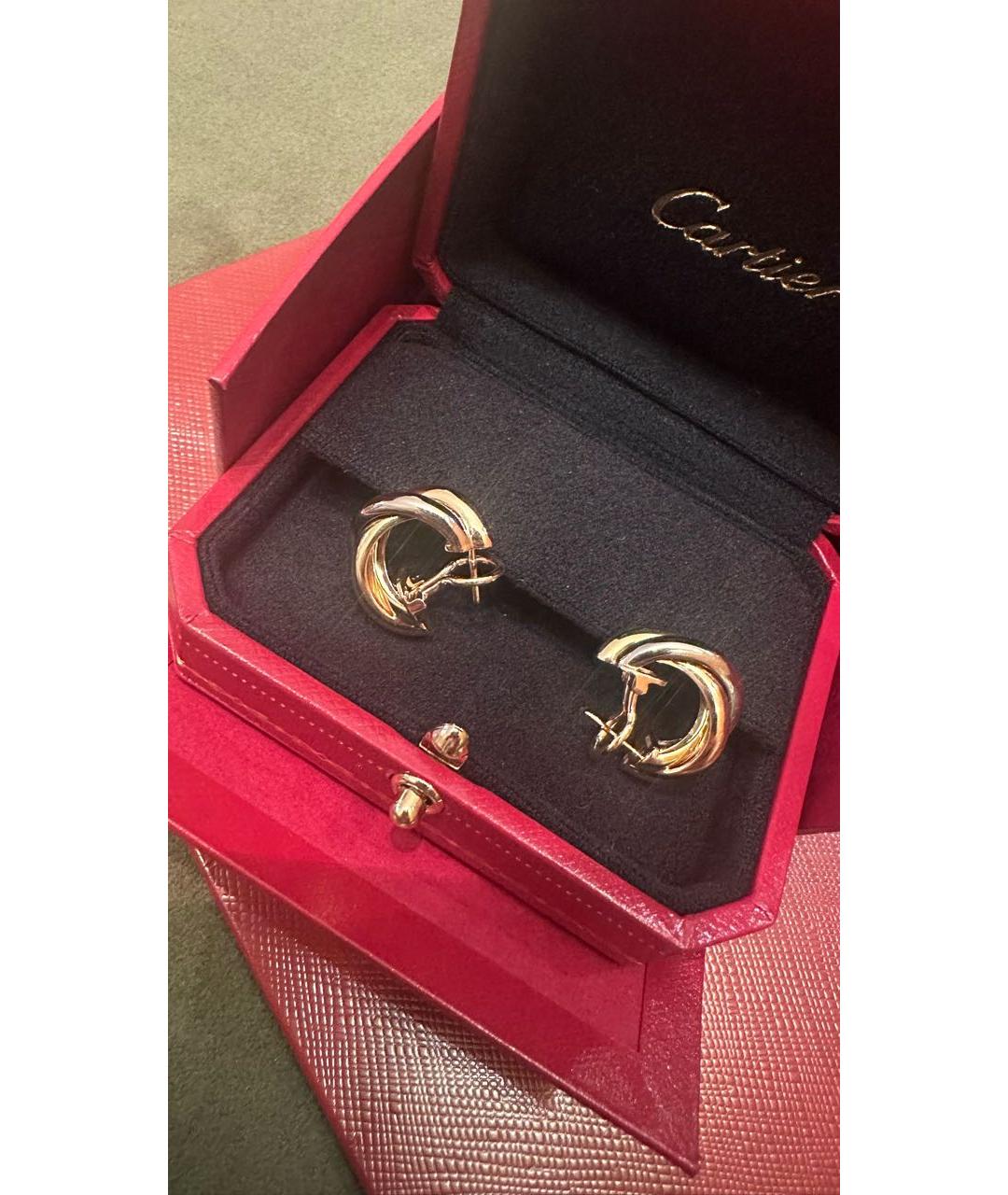 CARTIER Золотые серьги из розового золота, фото 2