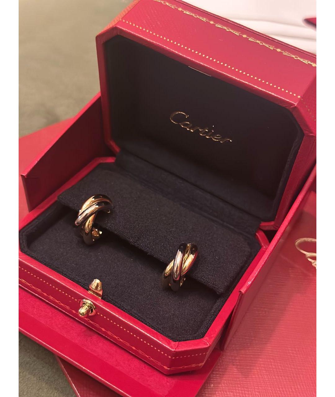 CARTIER Золотые серьги из розового золота, фото 8