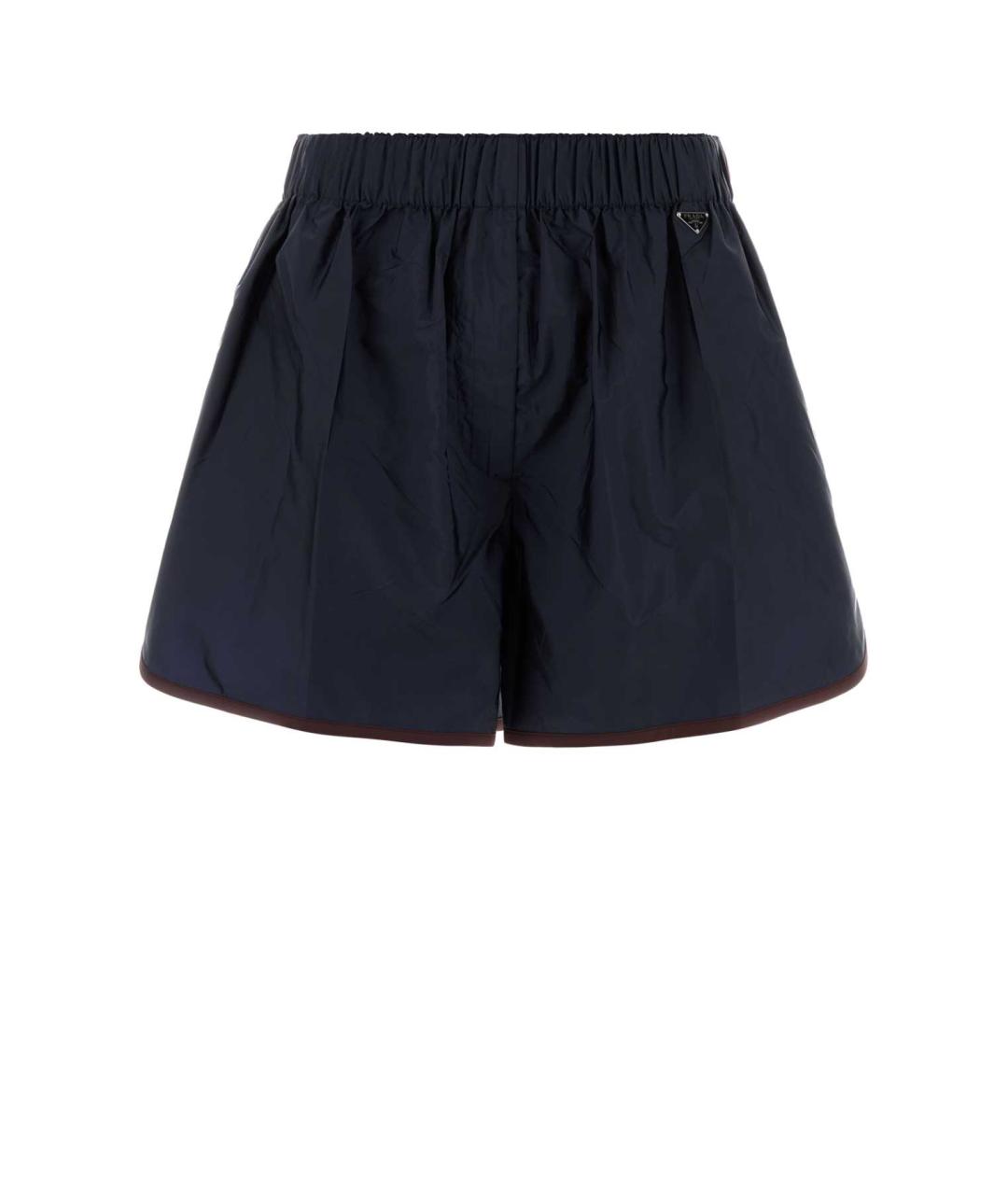 PRADA Темно-синие полиамидовые шорты, фото 1