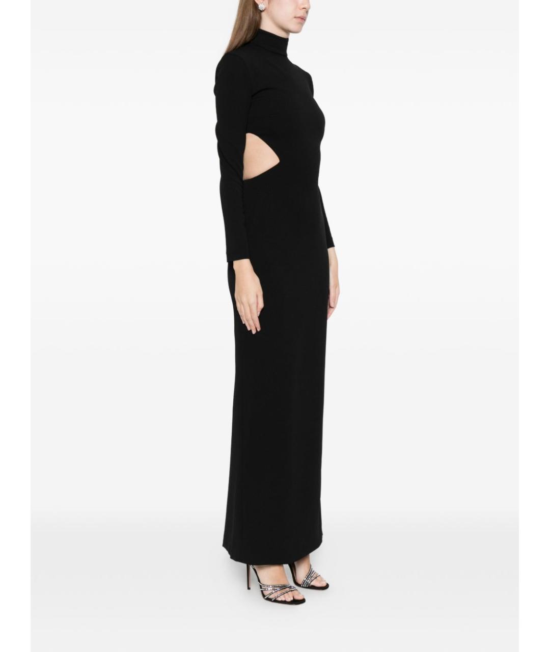 SOLACE LONDON Черное полиэстеровое вечернее платье, фото 5