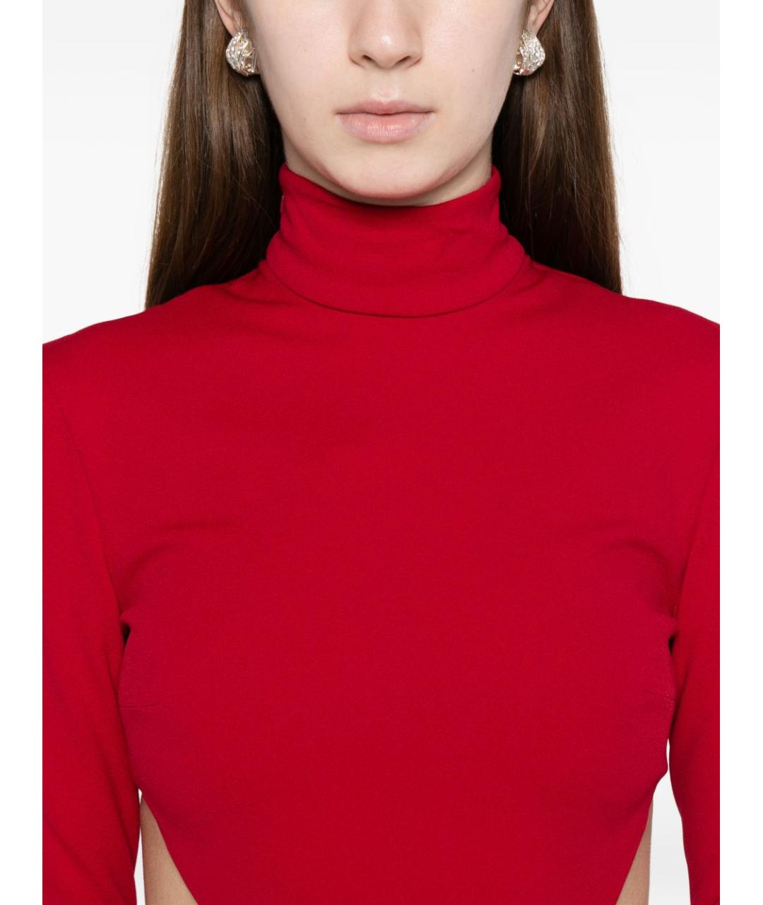 SOLACE LONDON Красное полиэстеровое повседневное платье, фото 2