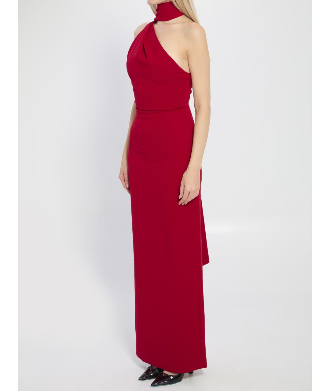 SOLACE LONDON Красное полиэстеровое вечернее платье, фото 2