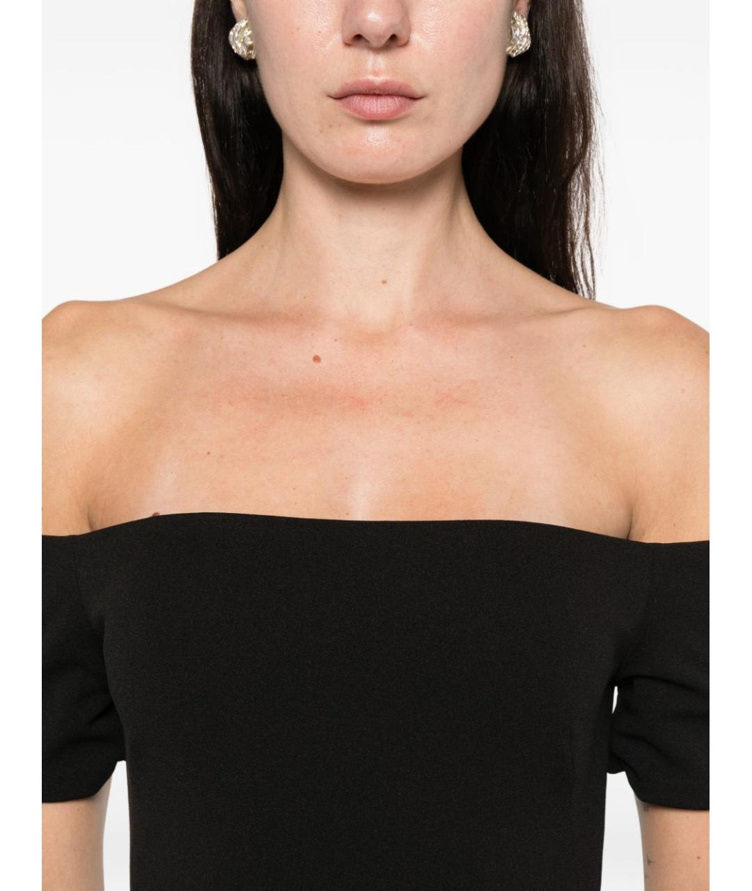 SOLACE LONDON Черное полиэстеровое вечернее платье, фото 2