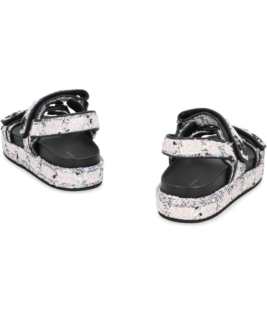 TORY BURCH Мульти текстильные сандалии, фото 4