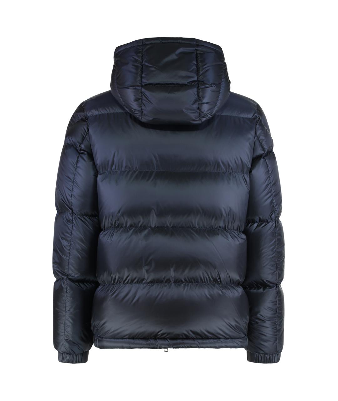 MONCLER Синий полиамидовый пуховик, фото 3