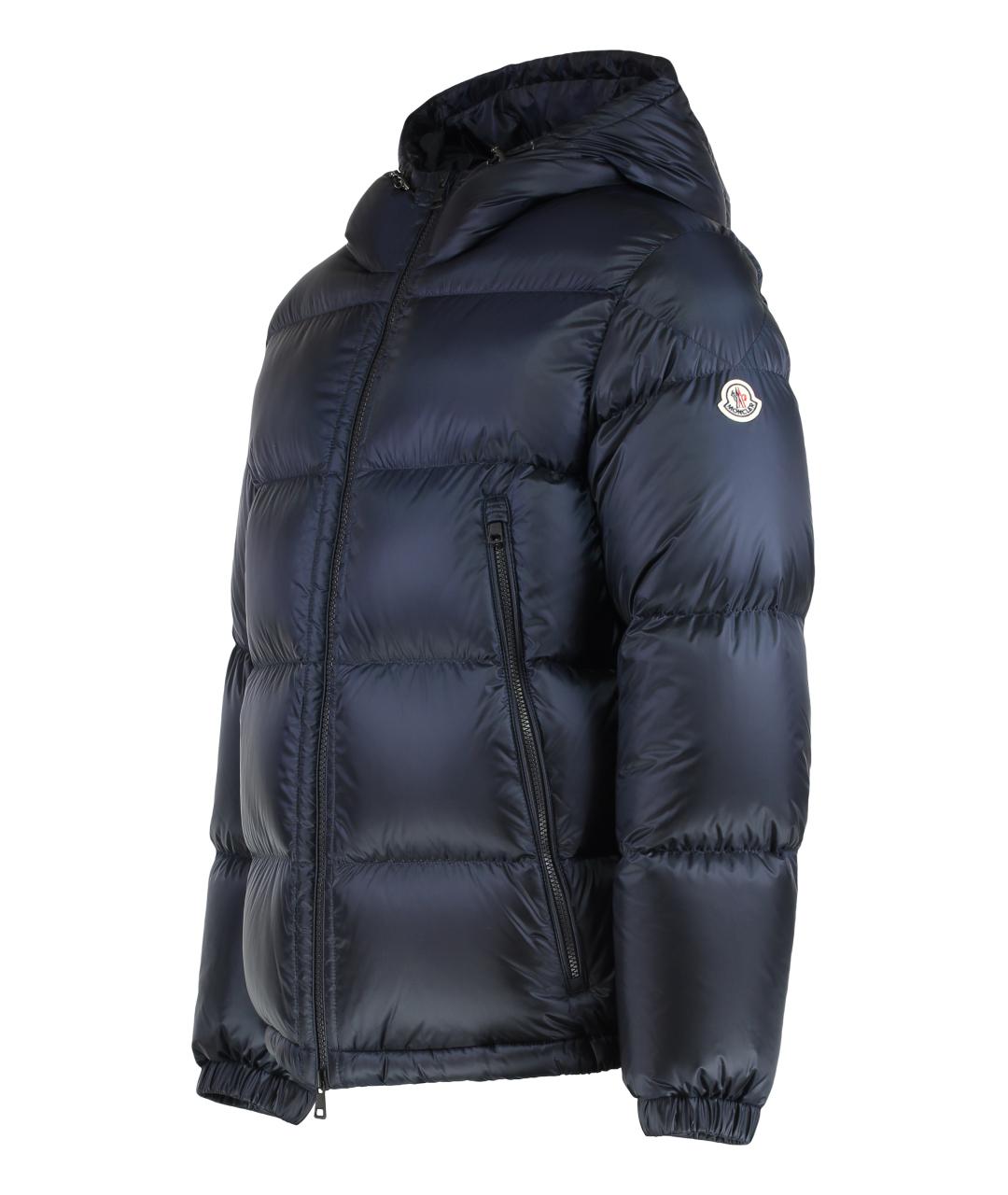 MONCLER Синий полиамидовый пуховик, фото 2