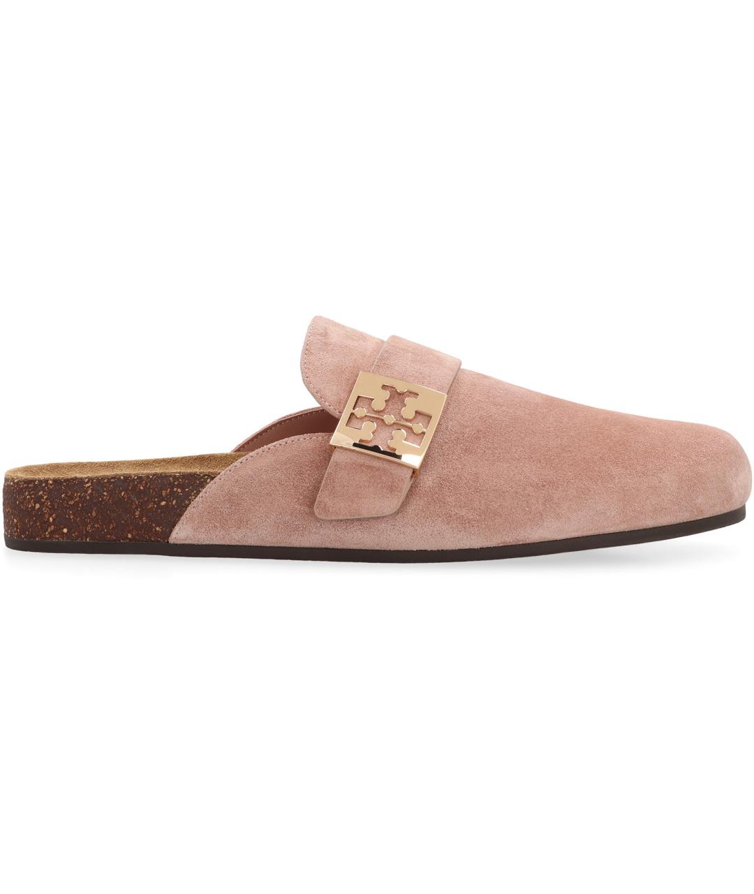TORY BURCH Розовые замшевые мюли, фото 2