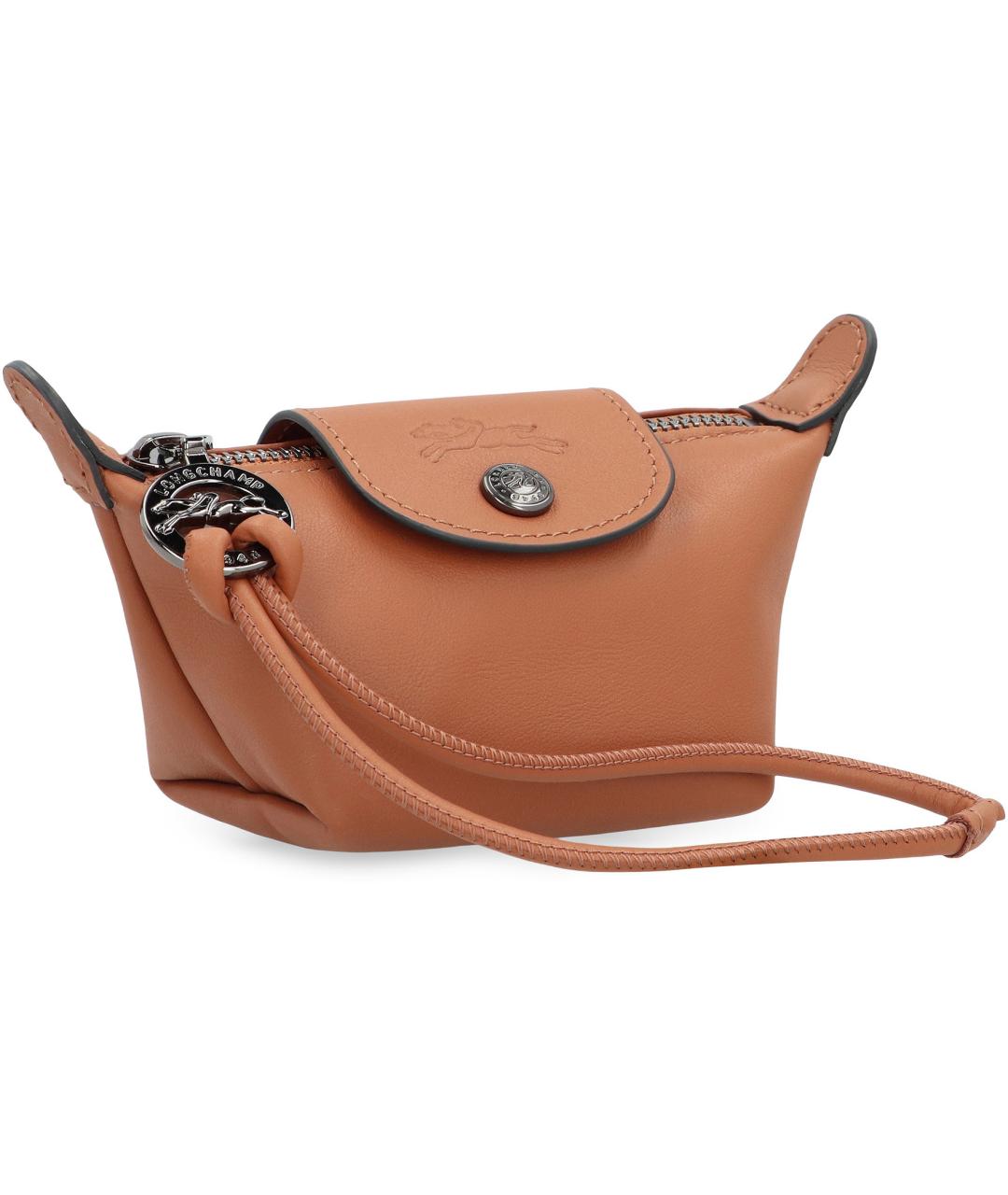 LONGCHAMP Коричневый кожаный кошелек, фото 3