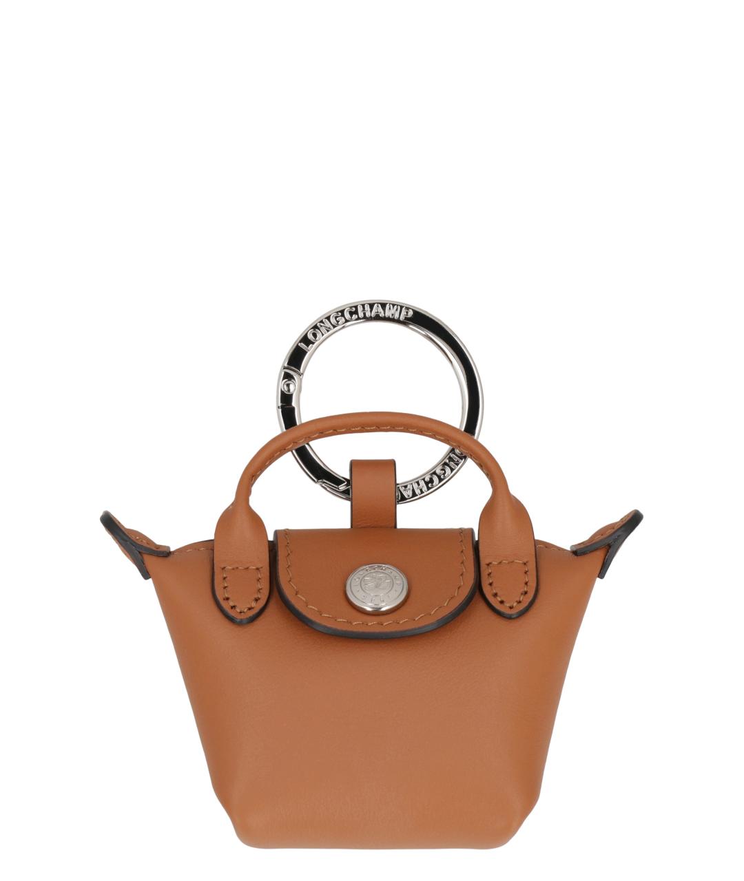 LONGCHAMP Коричневый брелок, фото 1