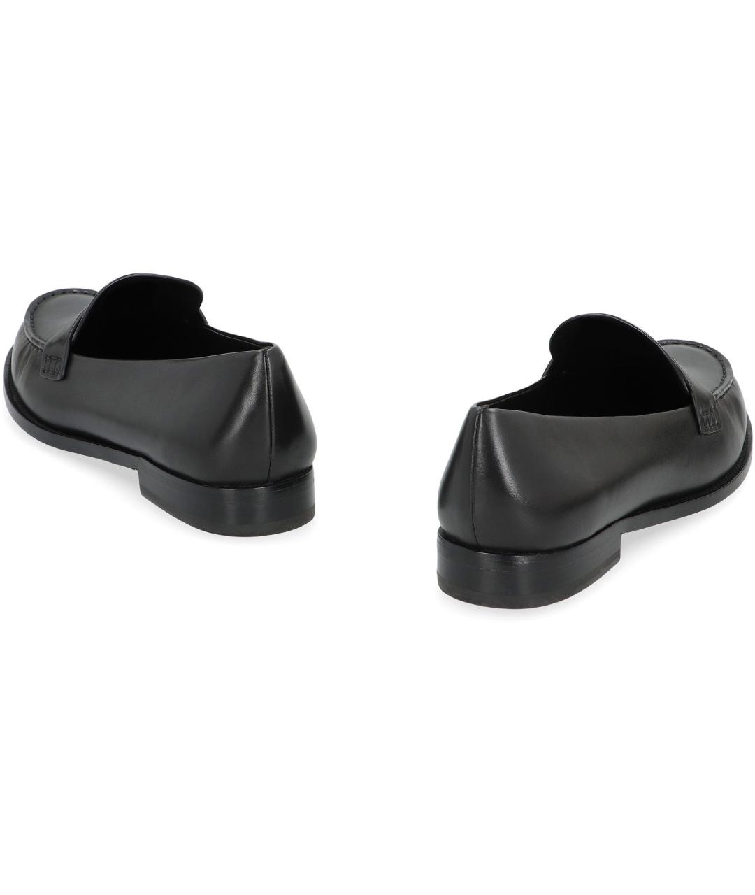 TORY BURCH Черные кожаные лоферы, фото 4