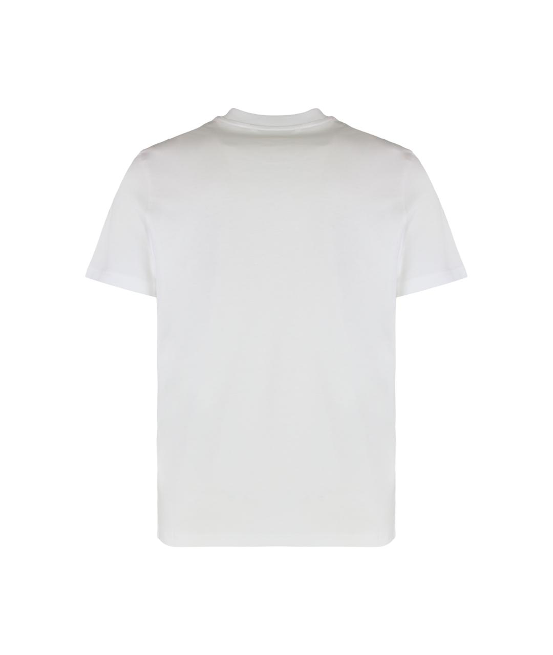 MONCLER Белая хлопковая футболка, фото 3