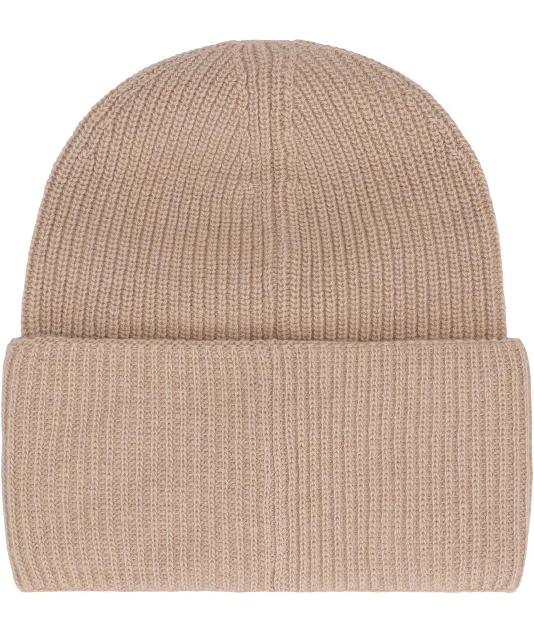 MONCLER Бежевая шерстяная шапка, фото 3