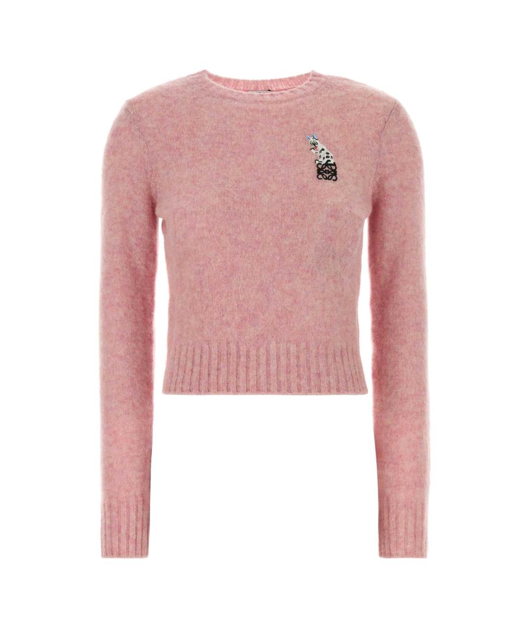 LOEWE Розовый шерстяной джемпер / свитер, фото 1