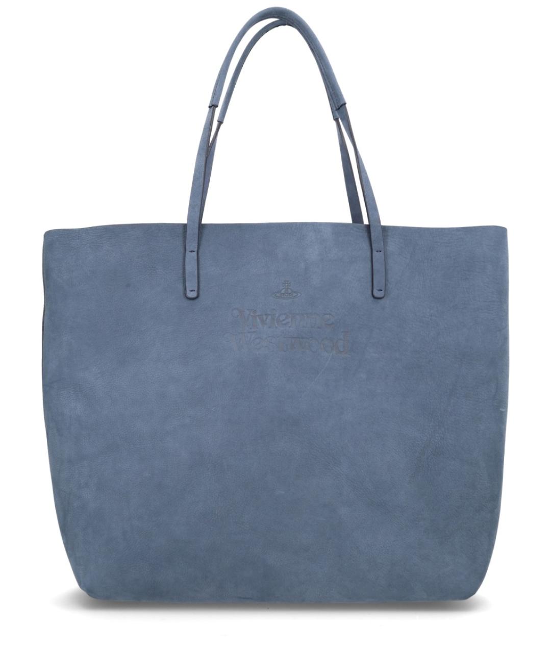 VIVIENNE WESTWOOD Синяя кожаная сумка через плечо, фото 1