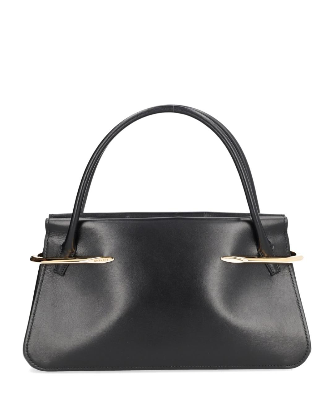 GIVENCHY Черная кожаная сумка с короткими ручками, фото 1