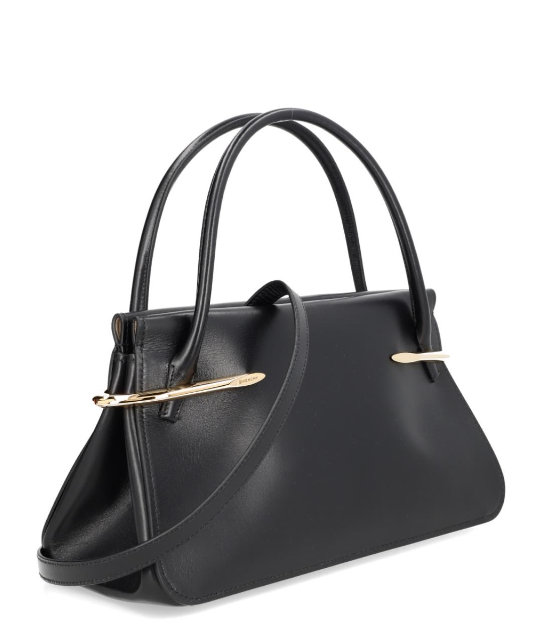 GIVENCHY Черная кожаная сумка с короткими ручками, фото 3
