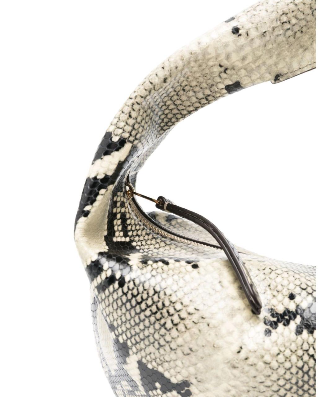 KHAITE Бежевая кожаная сумка с короткими ручками, фото 2