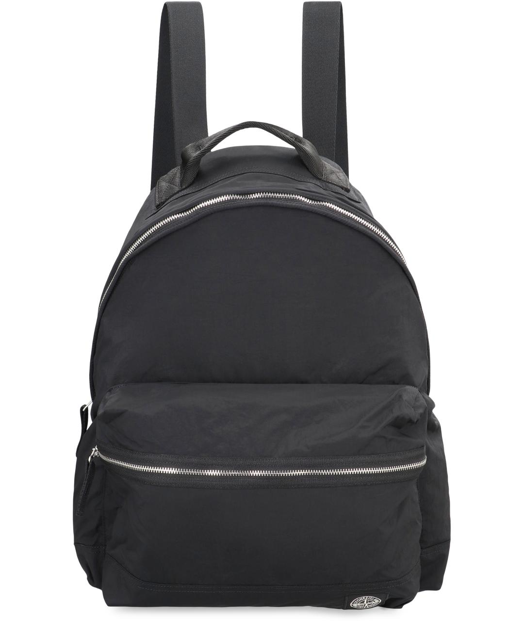 STONE ISLAND Черный синтетический рюкзак, фото 2