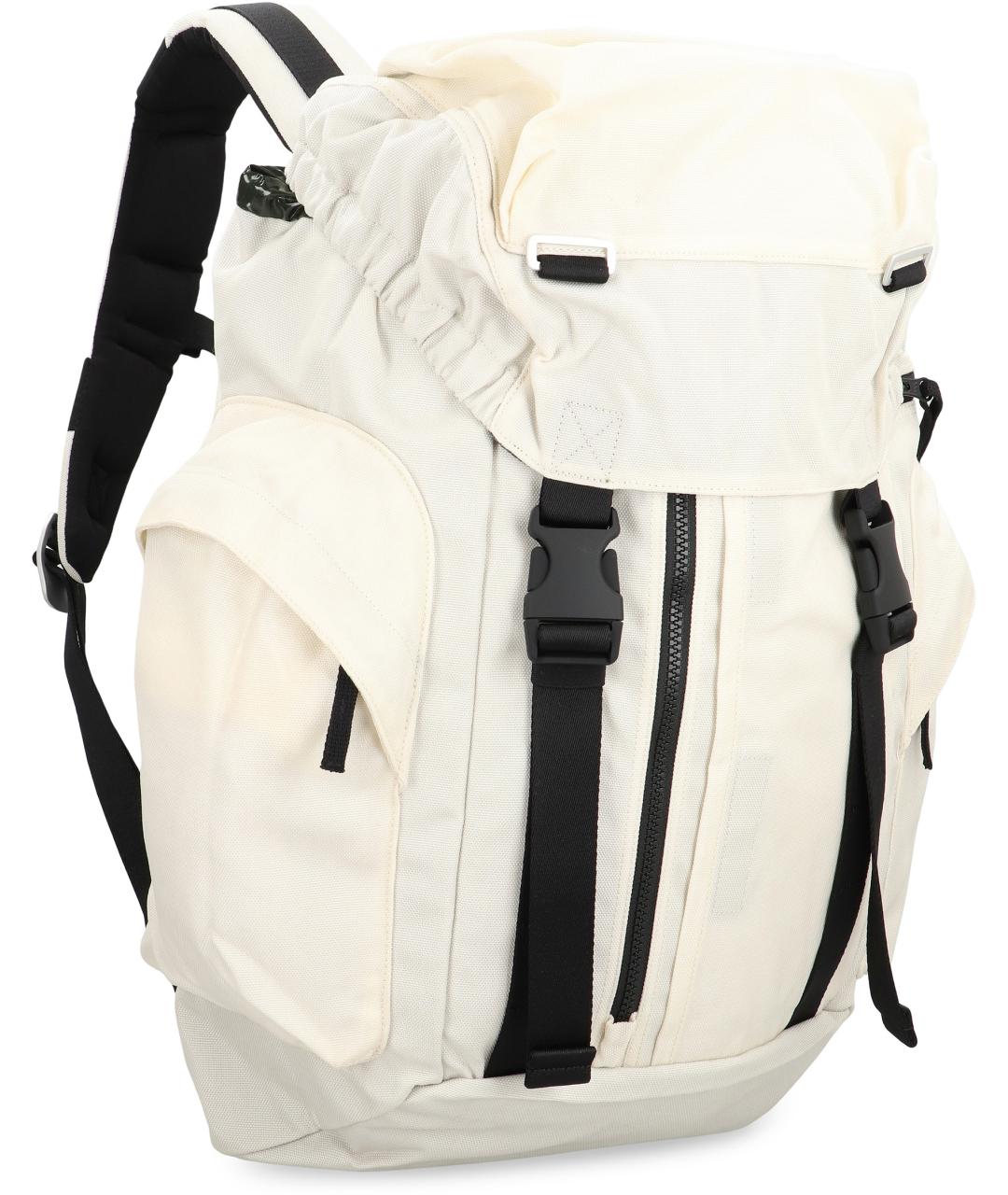 STONE ISLAND Белый тканевый рюкзак, фото 3