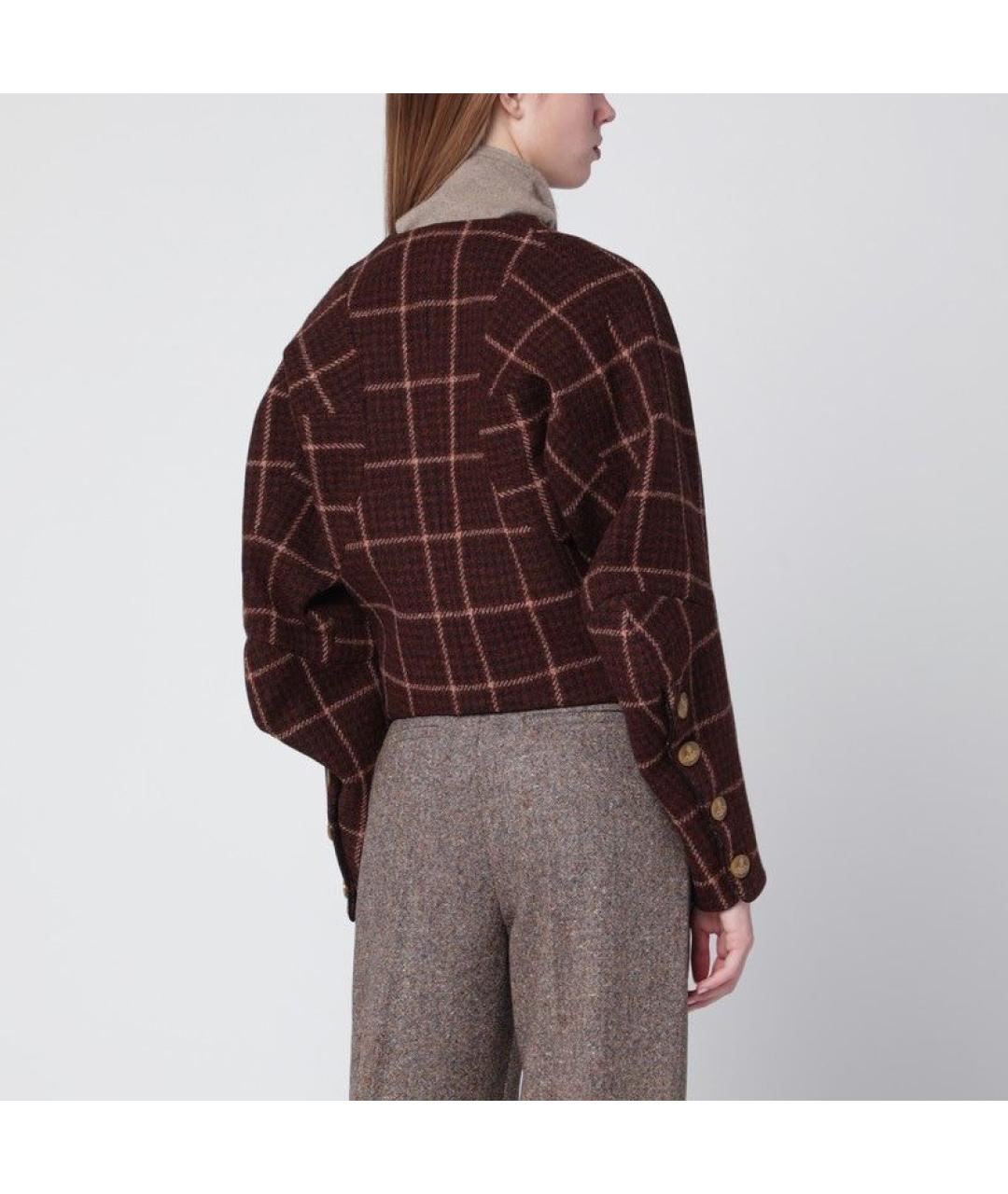 VIVIENNE WESTWOOD Коричневая шерстяная куртка, фото 3