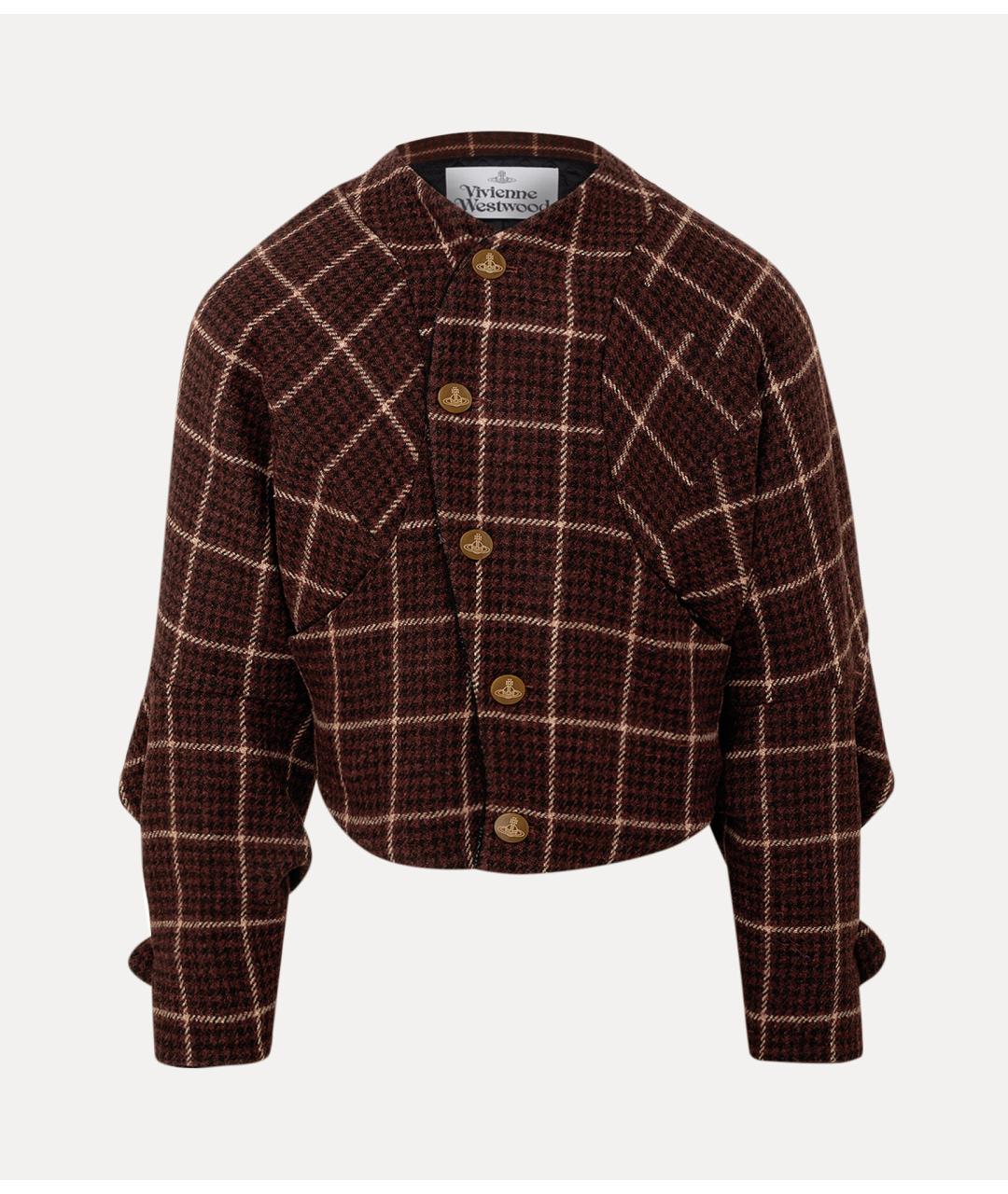 VIVIENNE WESTWOOD Коричневая шерстяная куртка, фото 5