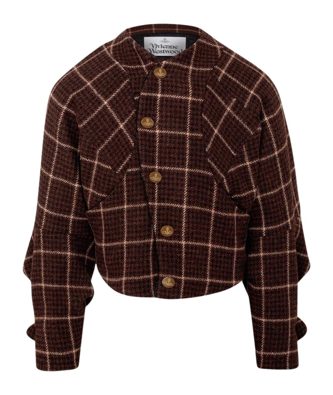 VIVIENNE WESTWOOD Коричневая шерстяная куртка, фото 1