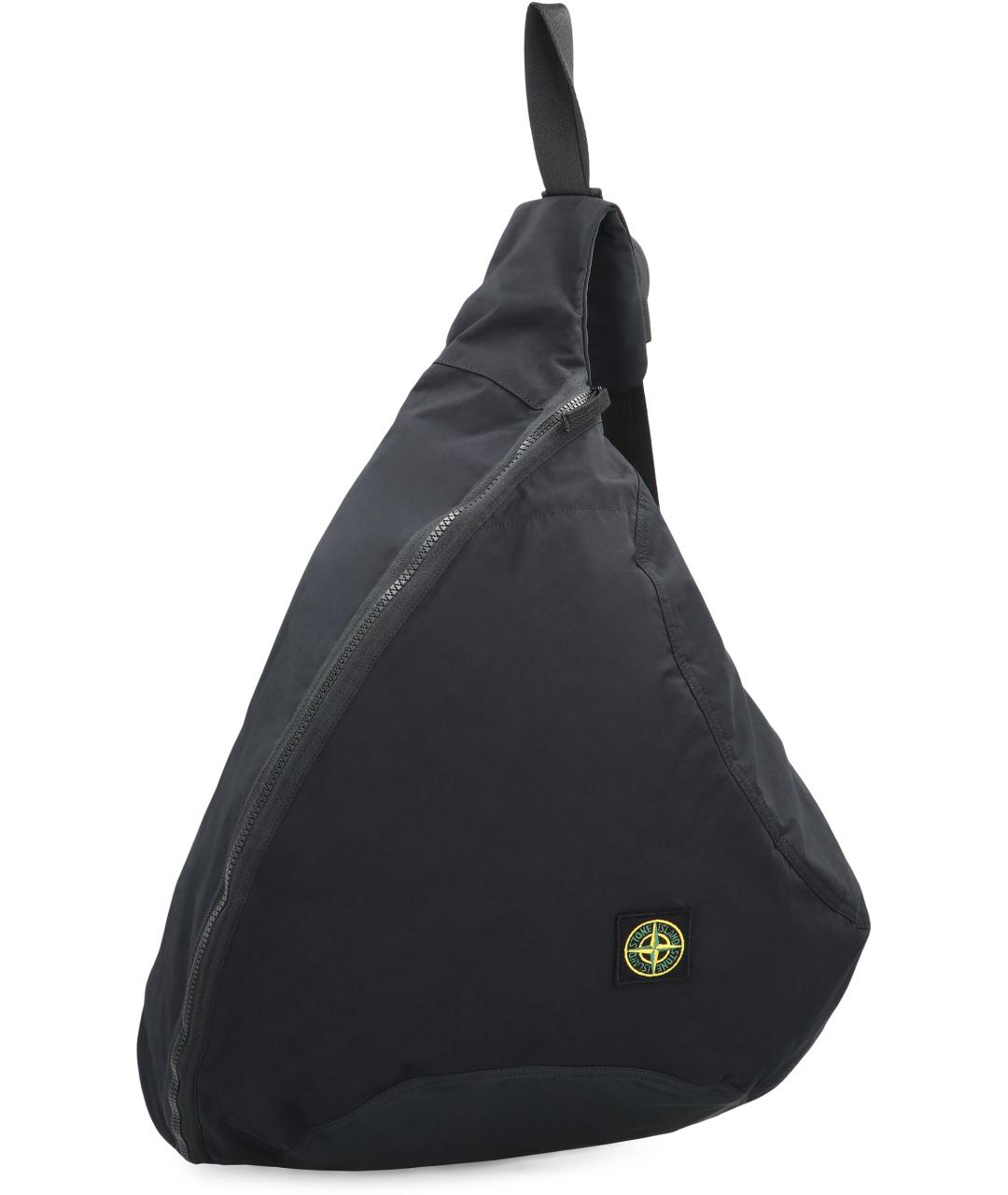 STONE ISLAND Черный синтетический рюкзак, фото 2