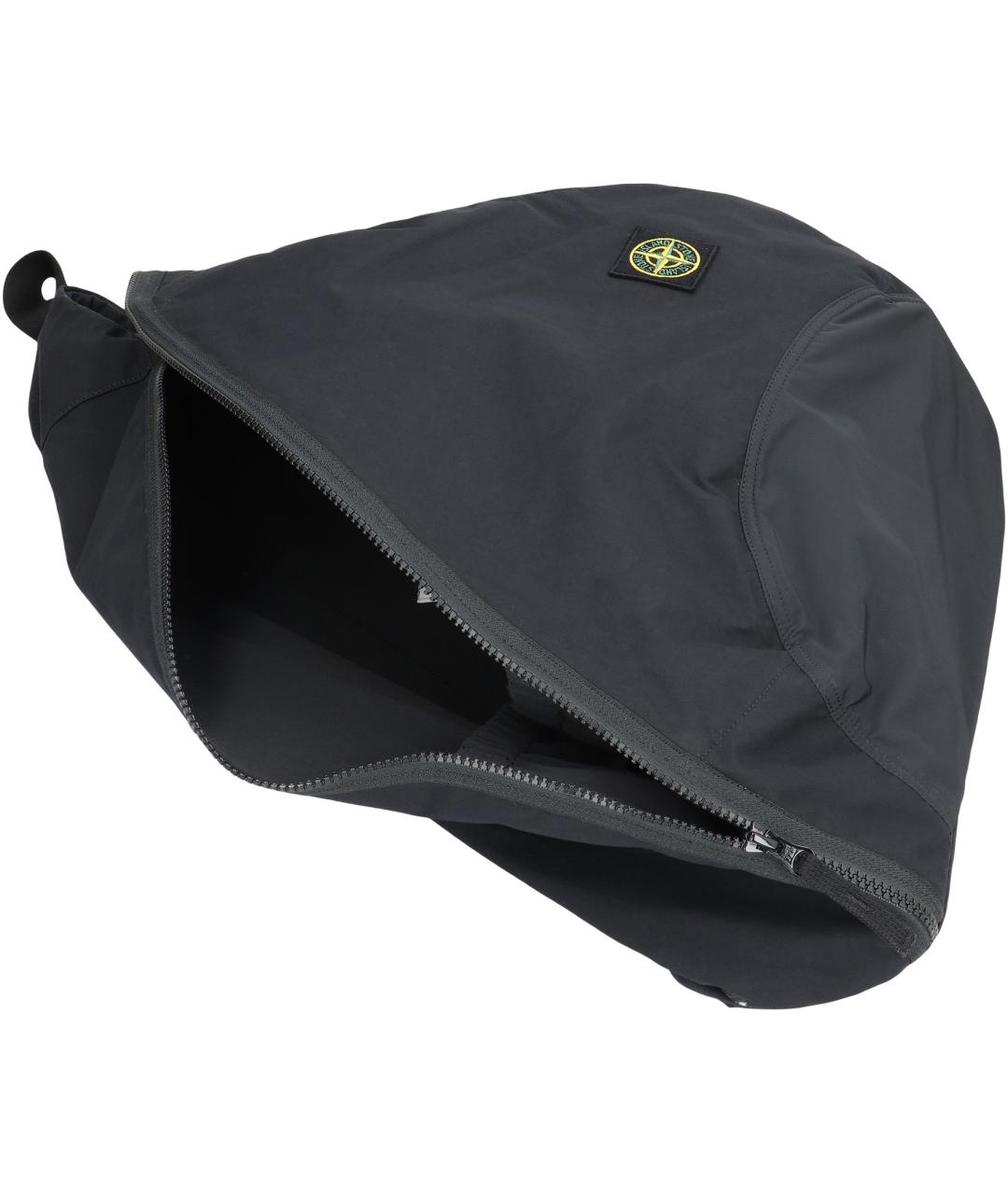 STONE ISLAND Черный синтетический рюкзак, фото 5