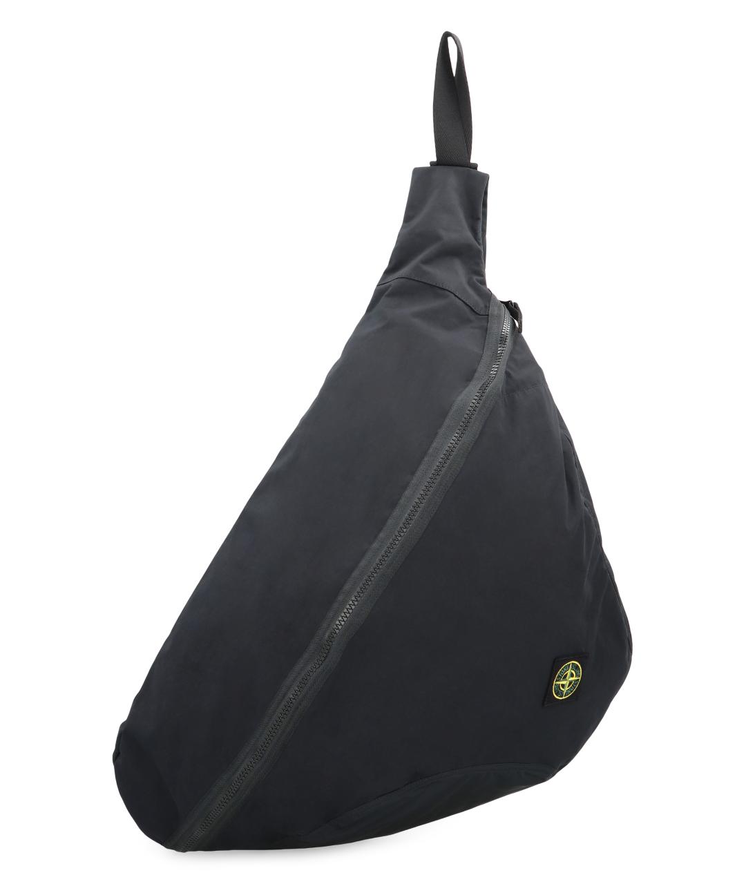 STONE ISLAND Черный синтетический рюкзак, фото 3