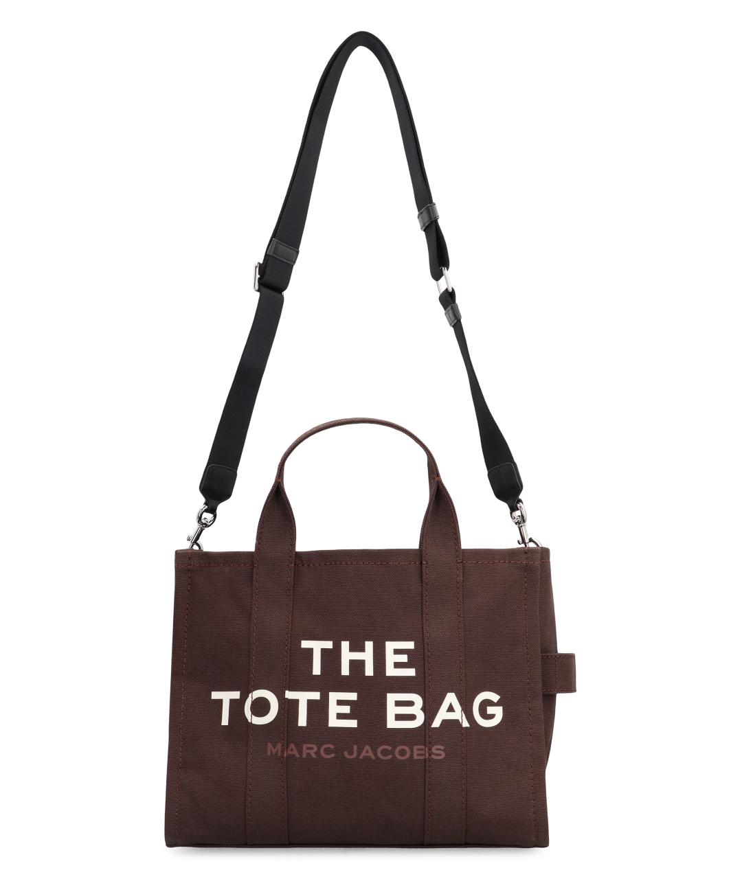 MARC JACOBS Коричневая хлопковая сумка тоут, фото 5