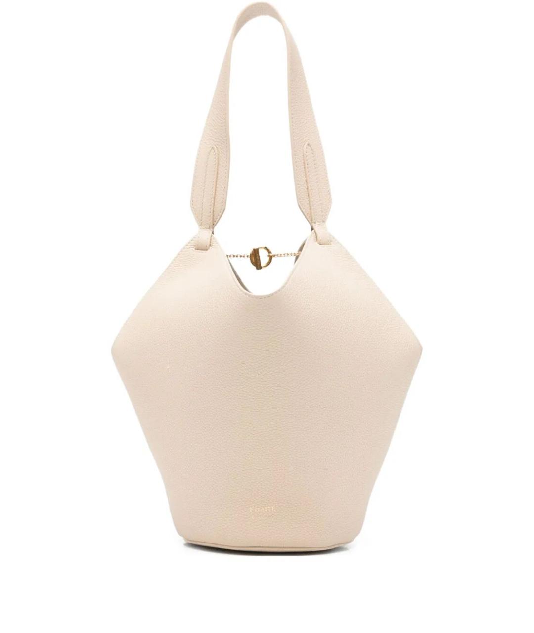 KHAITE Белая кожаная сумка тоут, фото 1