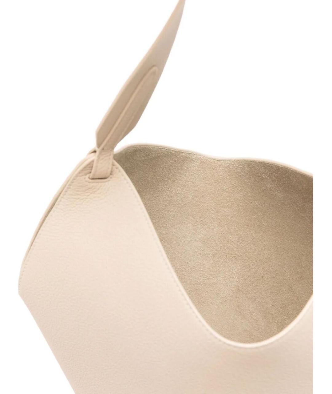 KHAITE Белая кожаная сумка тоут, фото 2