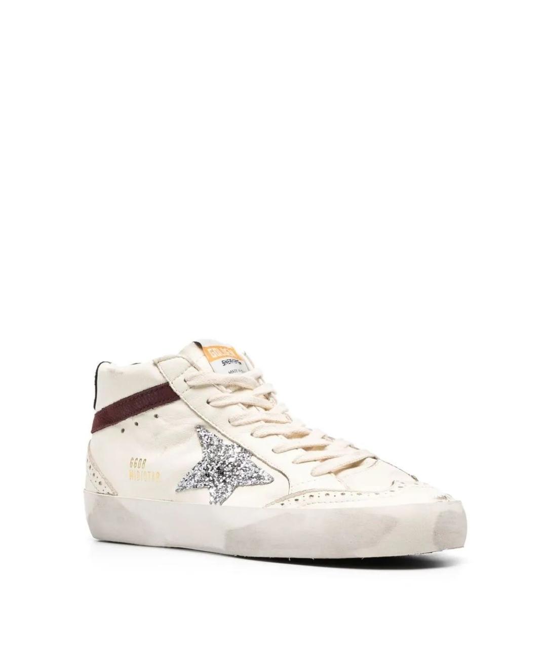 GOLDEN GOOSE DELUXE BRAND Белые кожаные кеды, фото 2