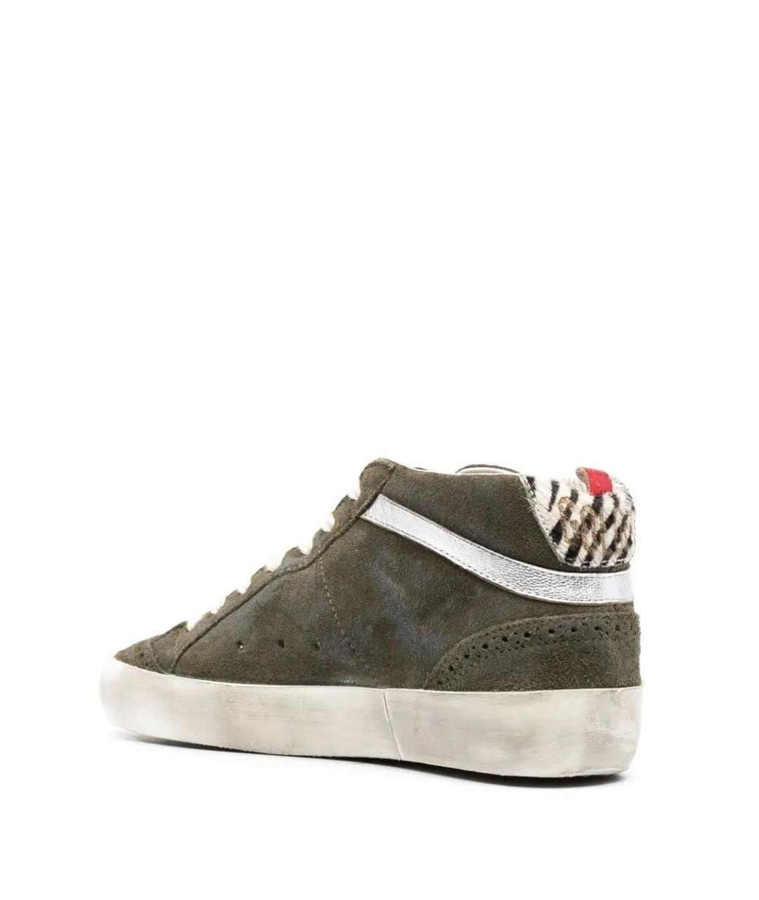 GOLDEN GOOSE DELUXE BRAND Зеленые замшевые кеды, фото 3