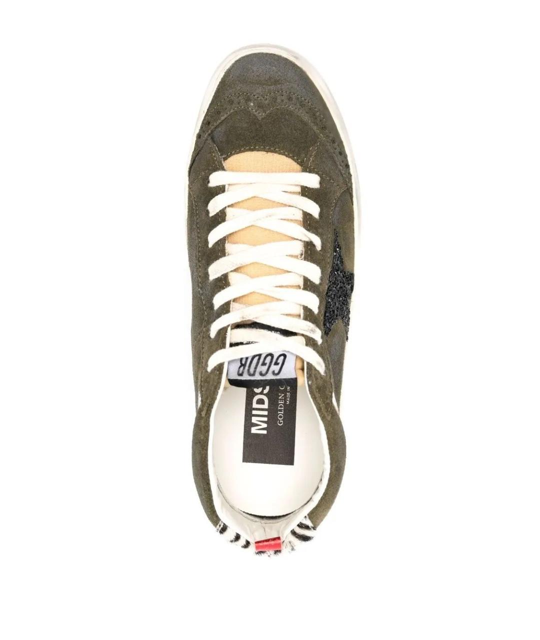 GOLDEN GOOSE DELUXE BRAND Зеленые замшевые кеды, фото 4