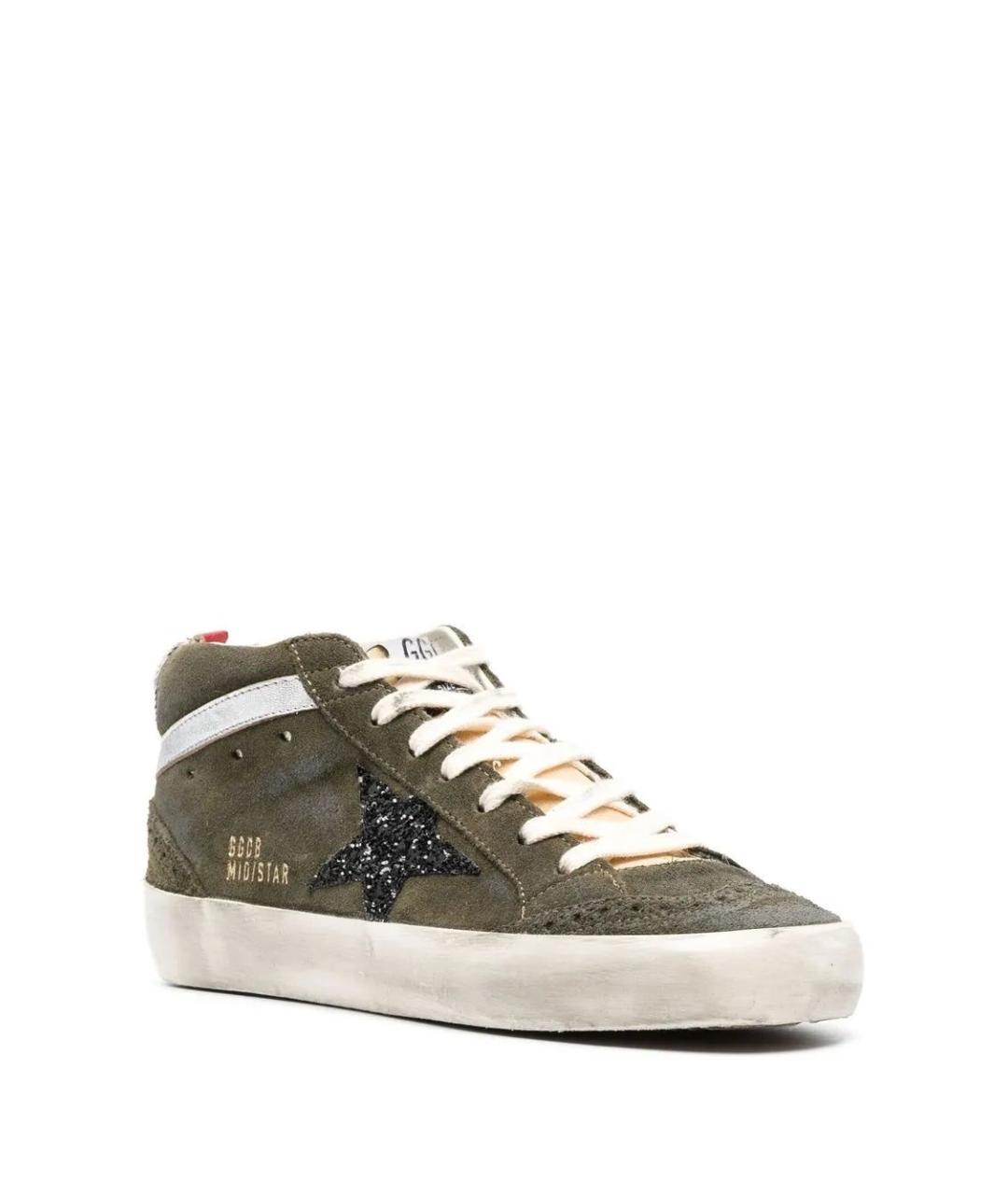 GOLDEN GOOSE DELUXE BRAND Зеленые замшевые кеды, фото 2