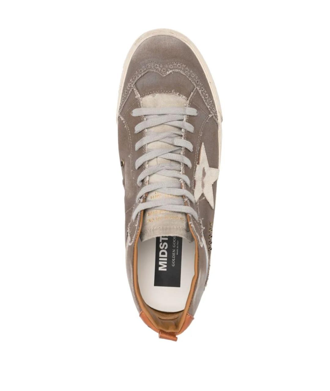 GOLDEN GOOSE DELUXE BRAND Зеленые высокие кроссовки / кеды, фото 4