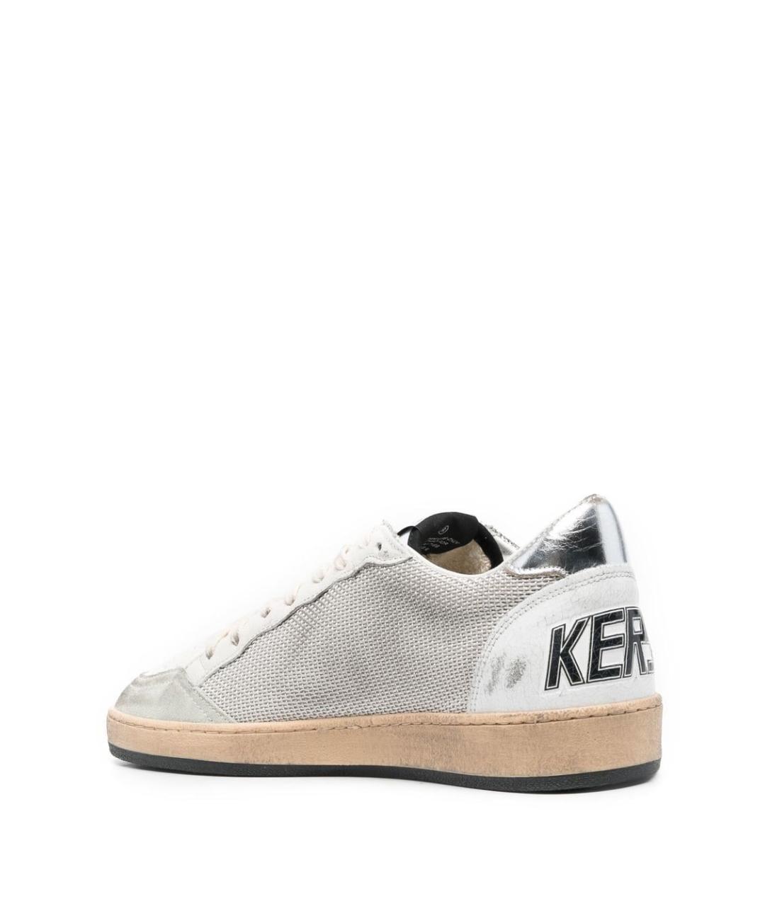 GOLDEN GOOSE DELUXE BRAND Белые текстильные низкие кроссовки / кеды, фото 4