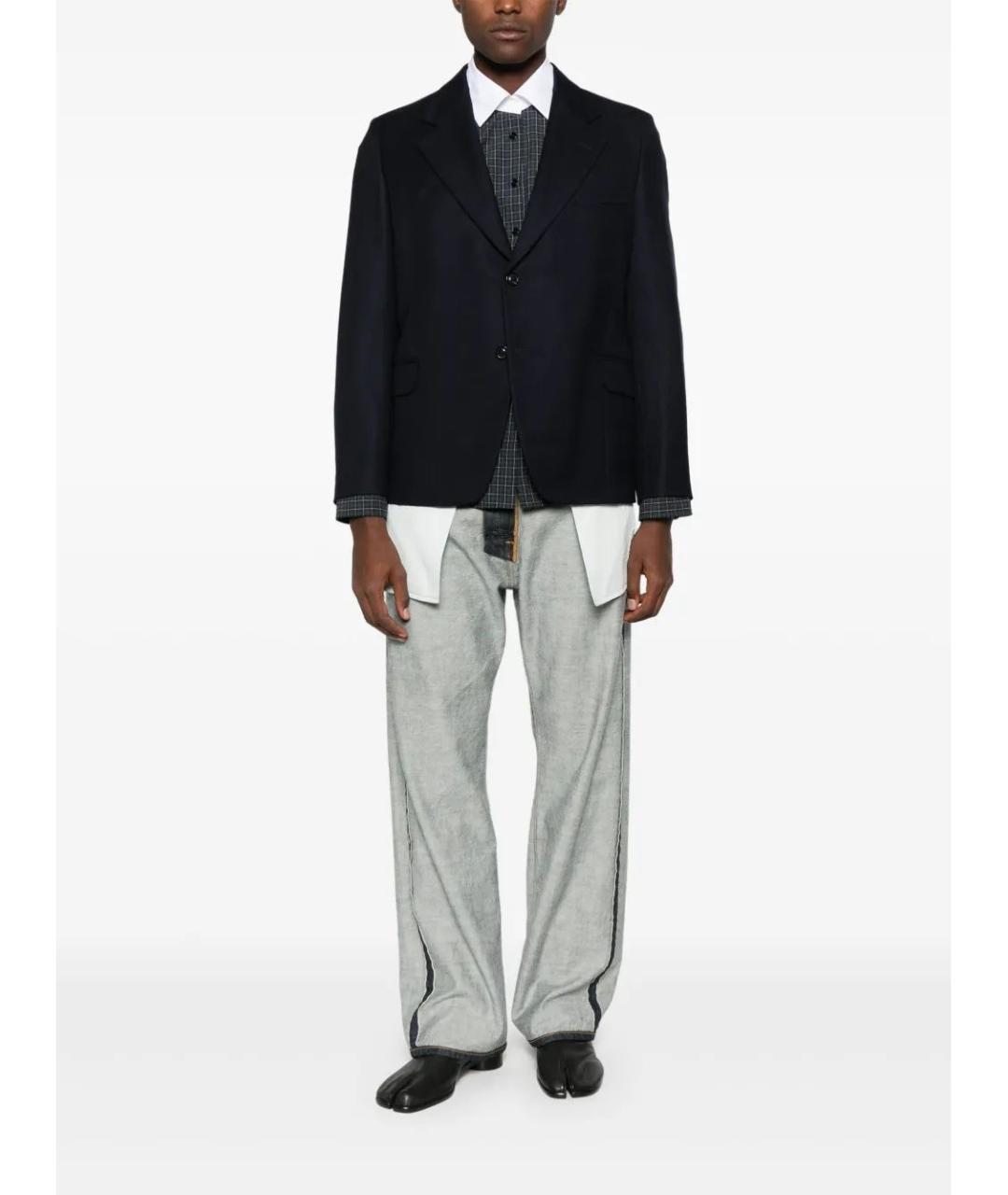 MAISON MARGIELA Синий вискозный пиджак, фото 2