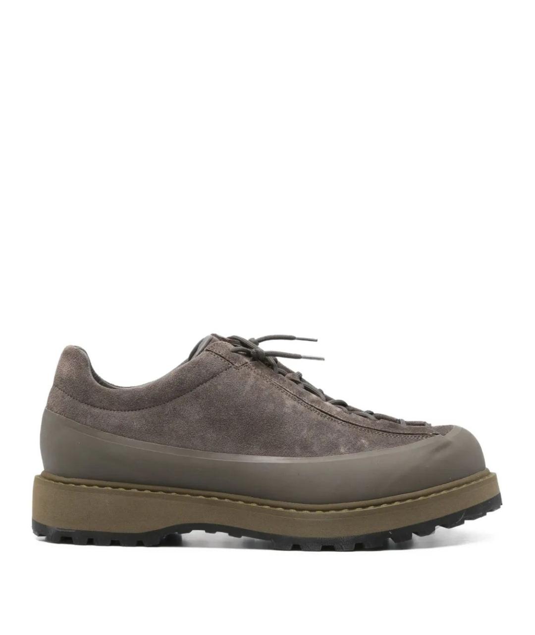 STONE ISLAND Зеленые кожаные низкие кроссовки / кеды, фото 1