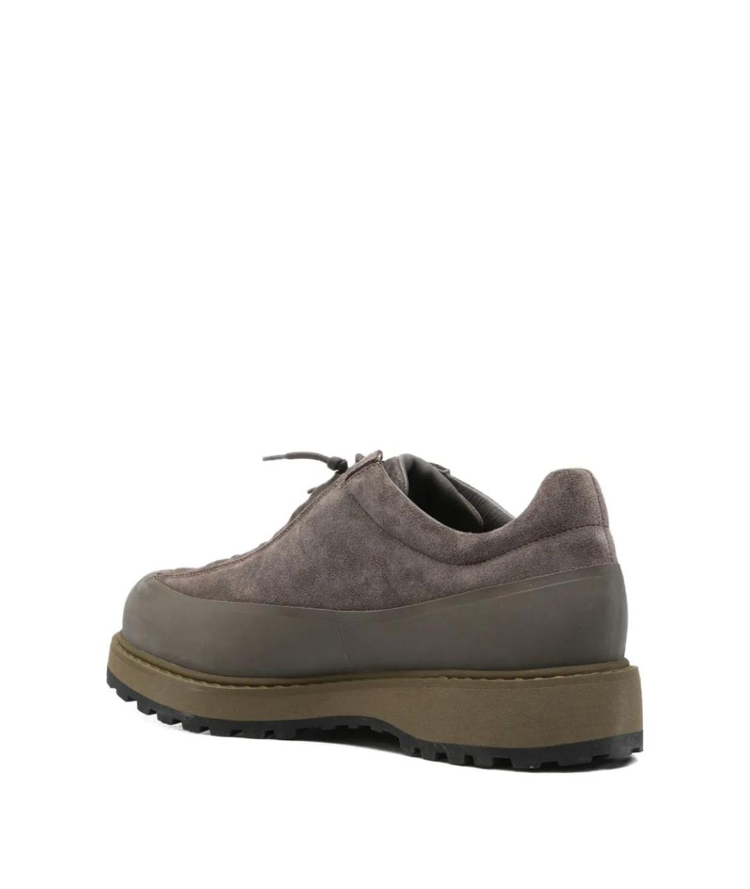 STONE ISLAND Зеленые кожаные низкие кроссовки / кеды, фото 3