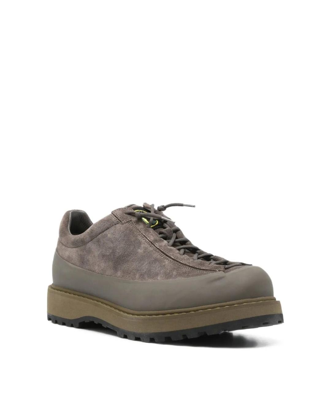 STONE ISLAND Зеленые кожаные низкие кроссовки / кеды, фото 2