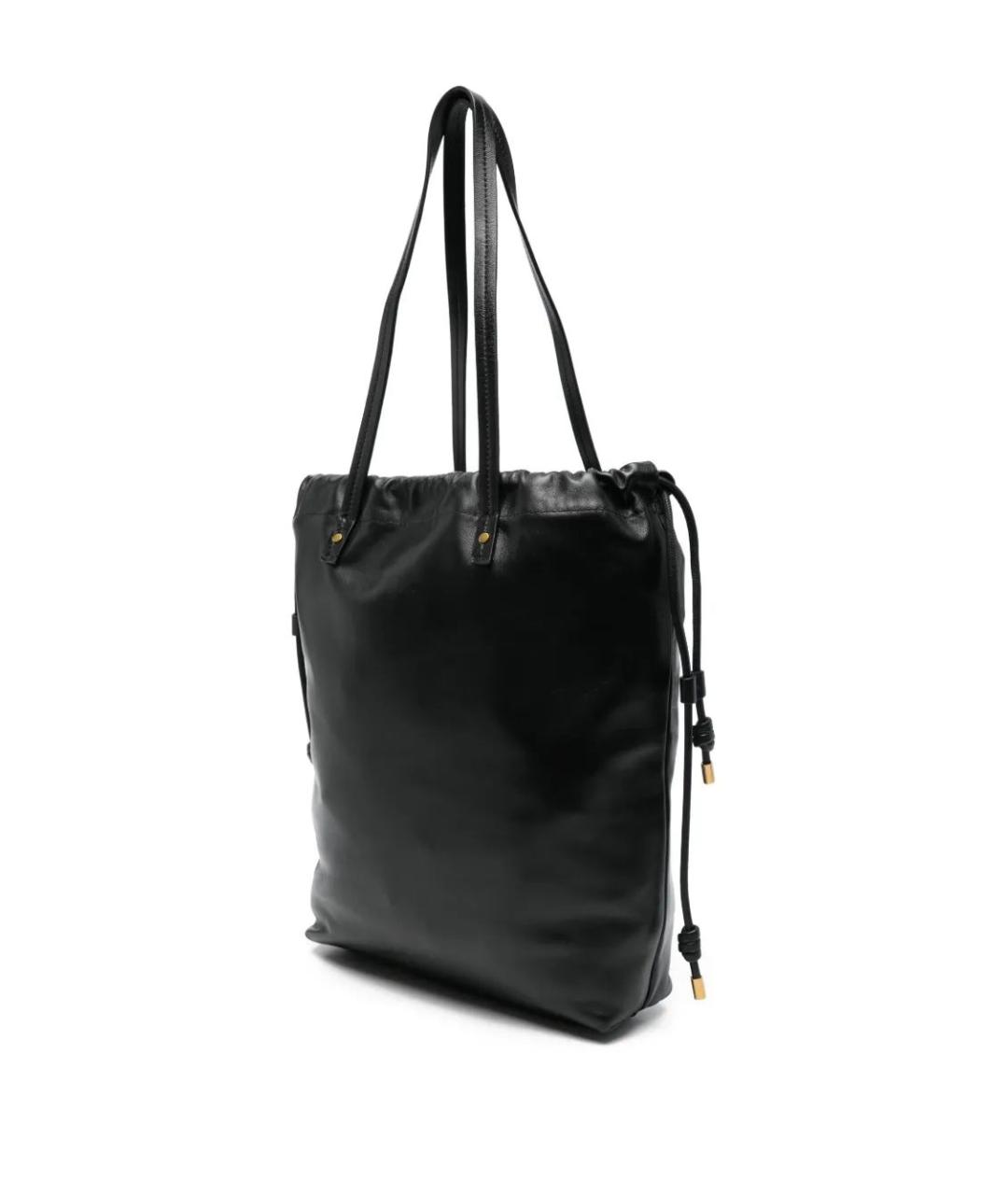 ISABEL MARANT Черная кожаная сумка тоут, фото 3