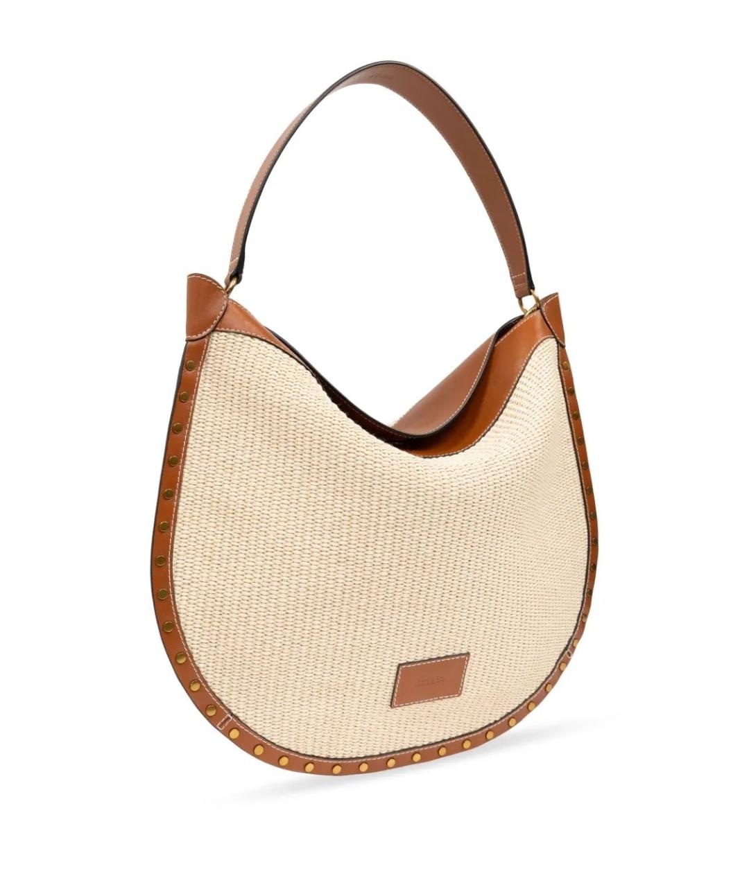 ISABEL MARANT Бежевая хлопковая сумка через плечо, фото 4