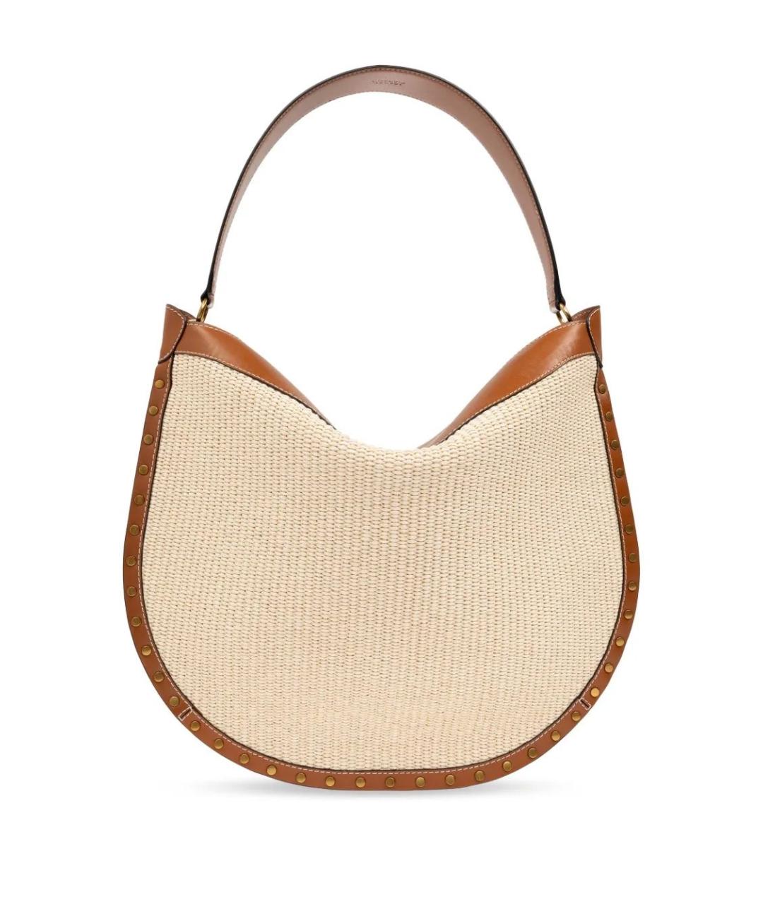 ISABEL MARANT Бежевая хлопковая сумка через плечо, фото 3