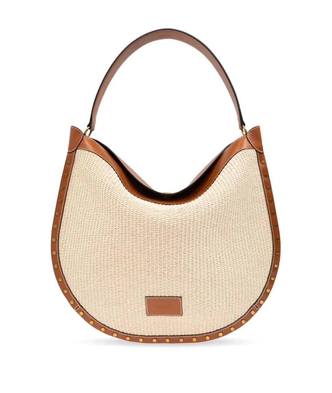 ISABEL MARANT Бежевая хлопковая сумка через плечо, фото 1