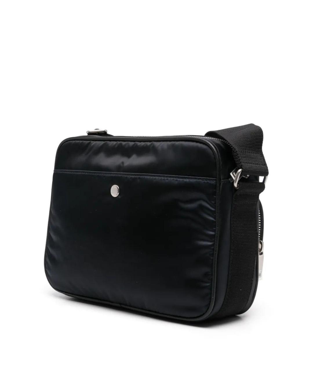 SAINT LAURENT Черная синтетическая сумка на плечо, фото 3