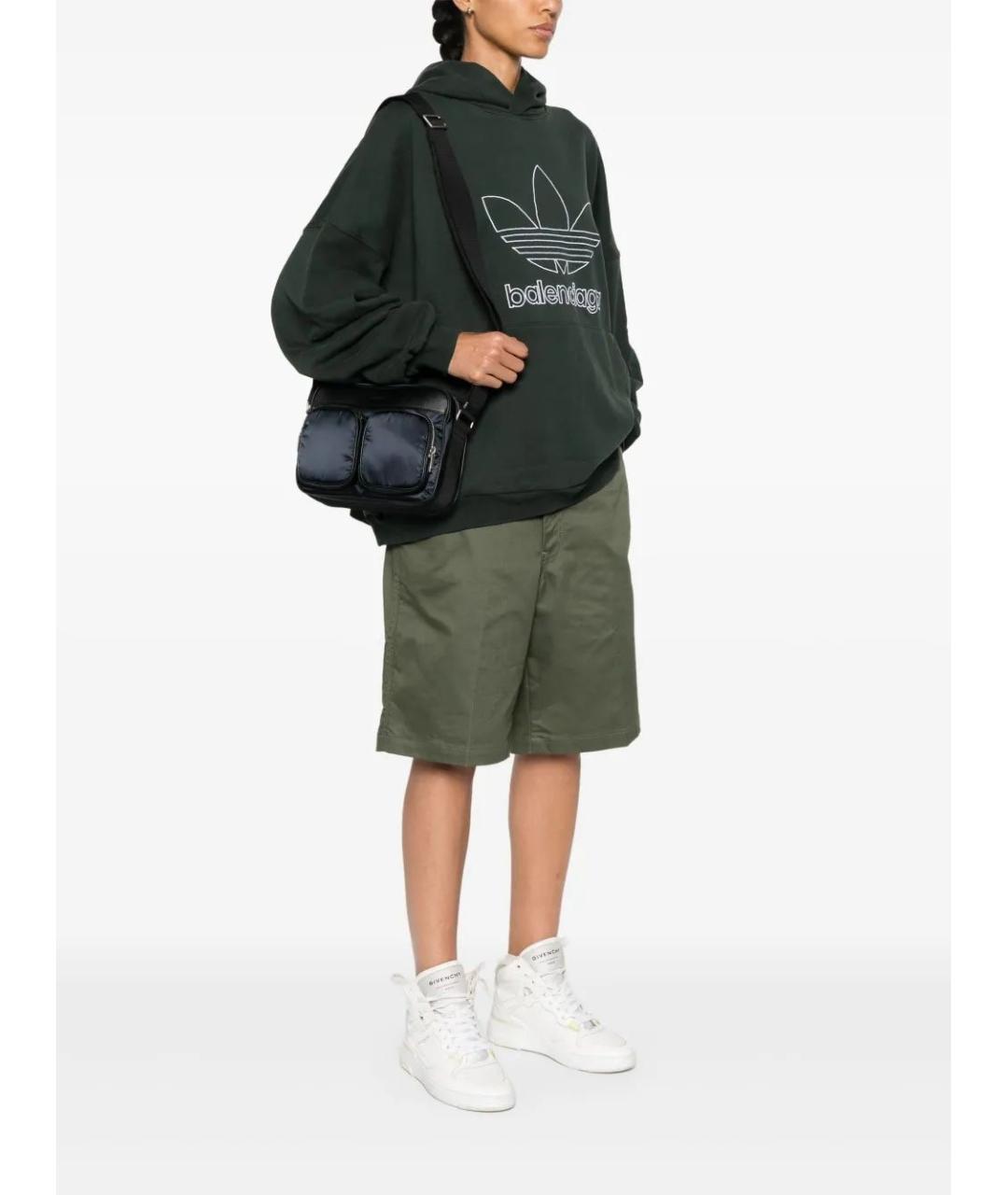 SAINT LAURENT Черная синтетическая сумка на плечо, фото 2